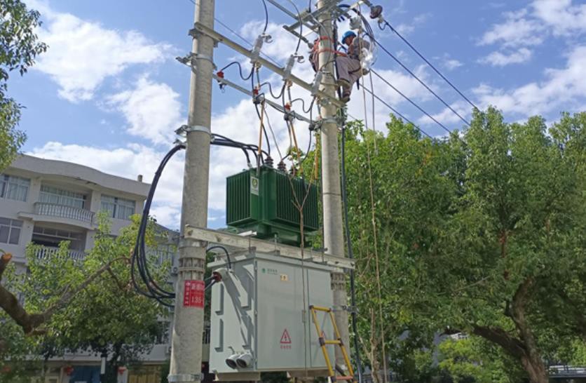 The First Environmentally Friendly Pole Type Transformer The First Environmentally Friendly Pole Type Transformer