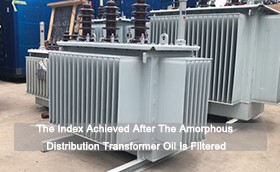 The Index Achieved After The Amorphous Distribution Transformer Oil Is Filtered