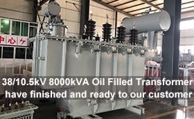 38kv/10.5kV 8000kVA Oil Filled Transformer Have Finished And Ready To Our Cus...