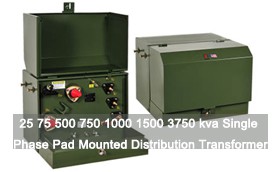 25 75 500 750 1000 1500 3750 Kva Single Phase Pad Mounted Distribution Transf...