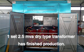 1 Set 2.5 Mva Dry Type Transformer Has Finished Production